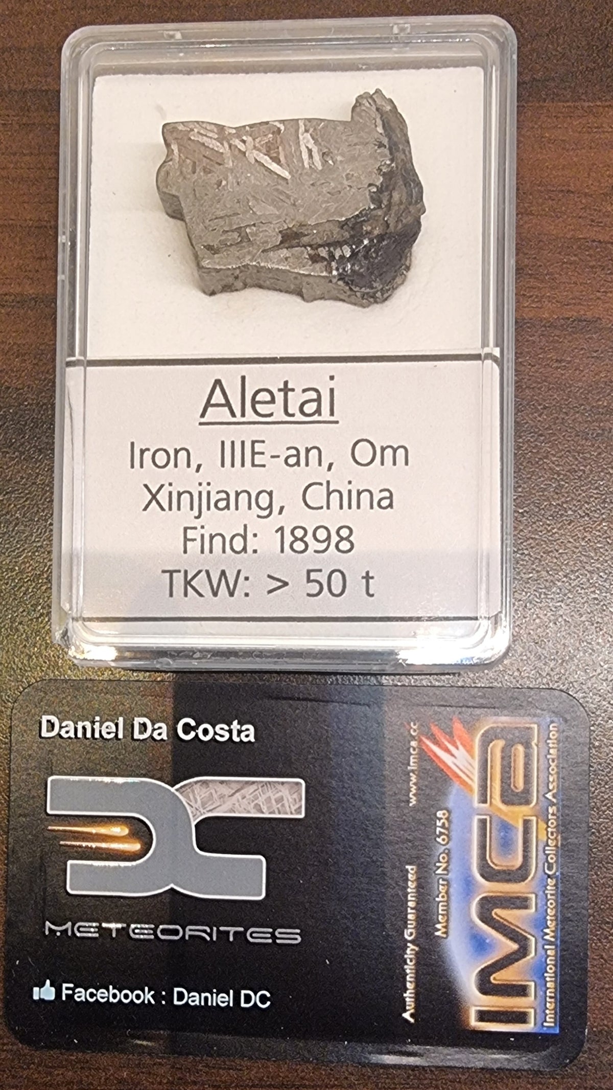 Aletai jernmeteoritt – 40,9 g – Xinjiang, Kina – bilde 2 av 2