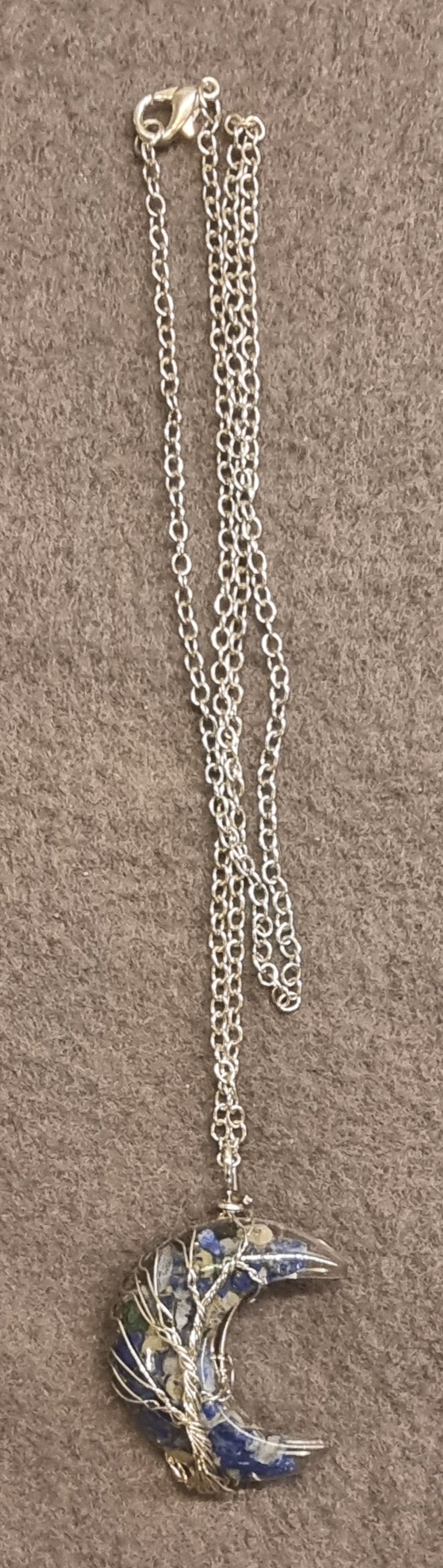Måneanheng – blå steiner – Livets tre