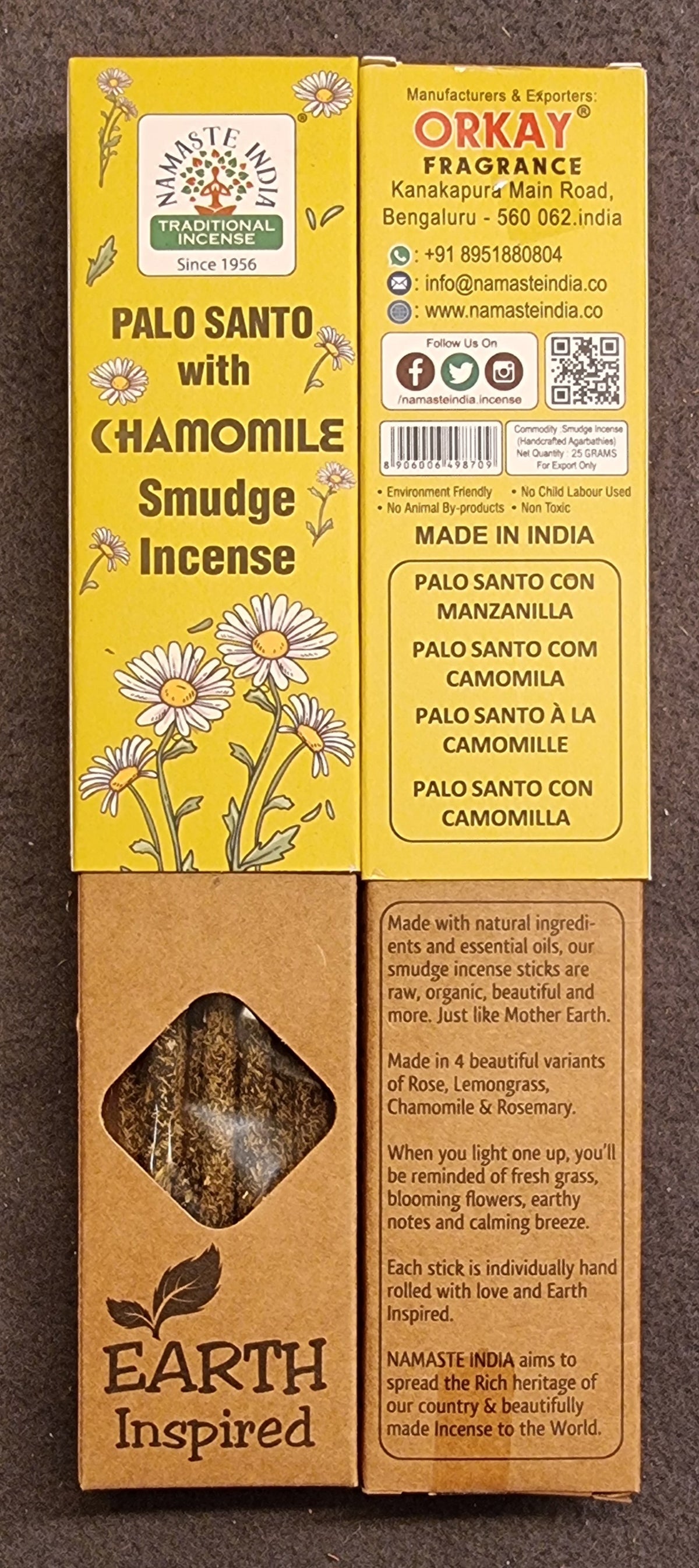 Palo Santo med Kamille – Smudge Incense