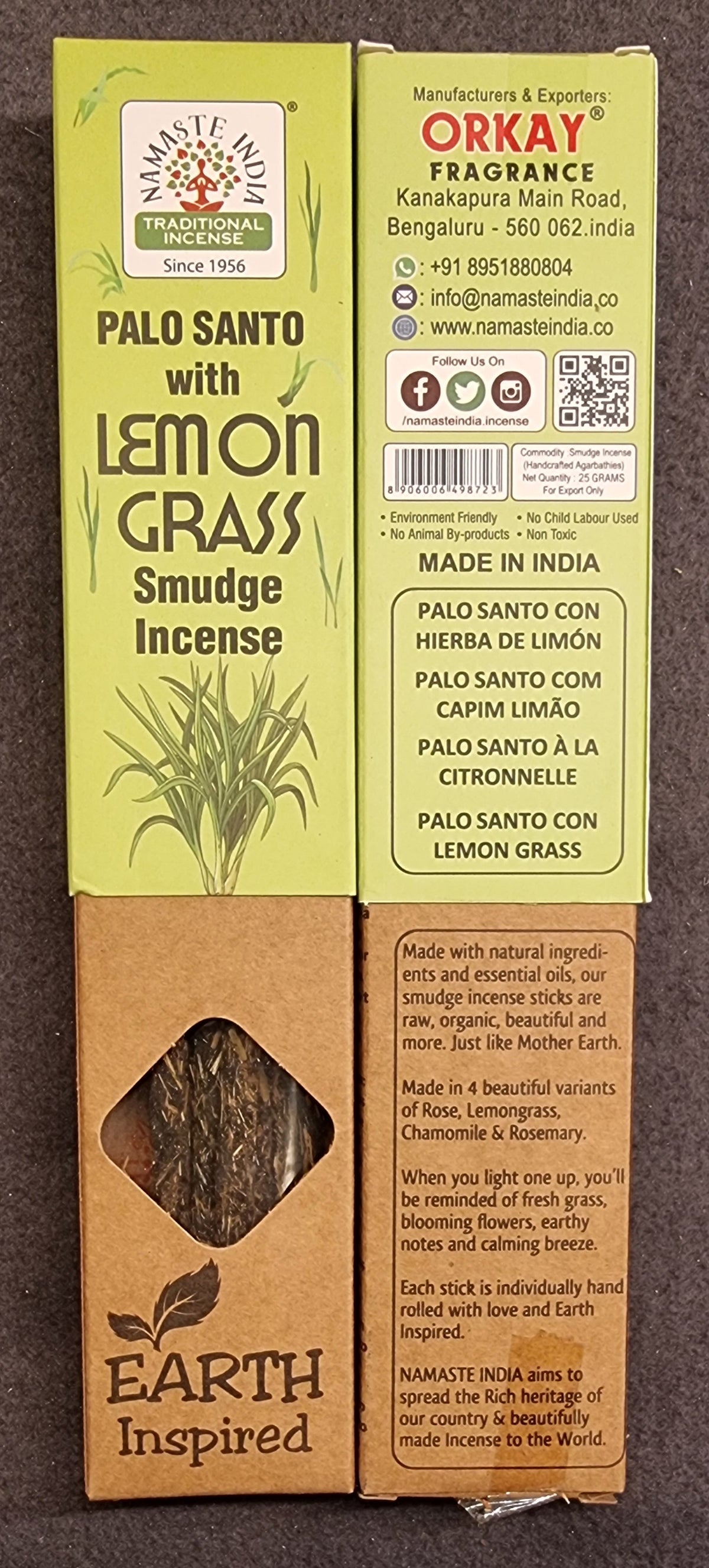 Palo Santo med Sitrongress – Smudge Incense
