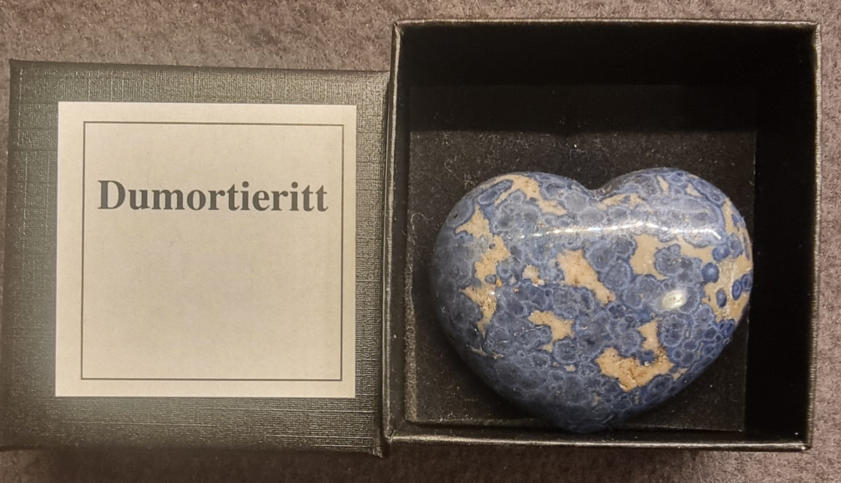 Dumortieritt hjerte i gaveeske
