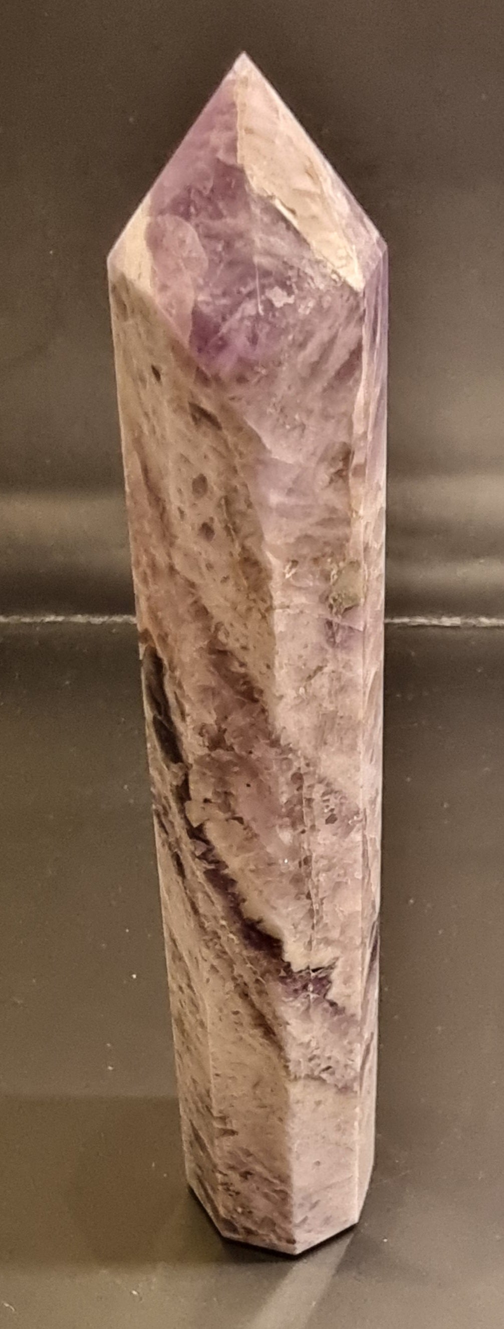 Ametysttårn – ca. 13 cm – naturlig kvarts
