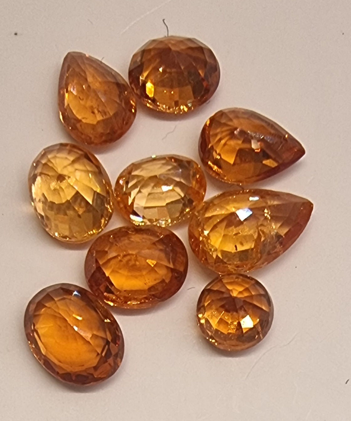 Spessartin granat – 9 stk.