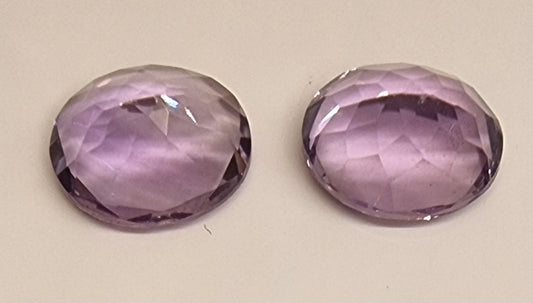 Naturlig ametyst – oval ca. 10 × 8 mm