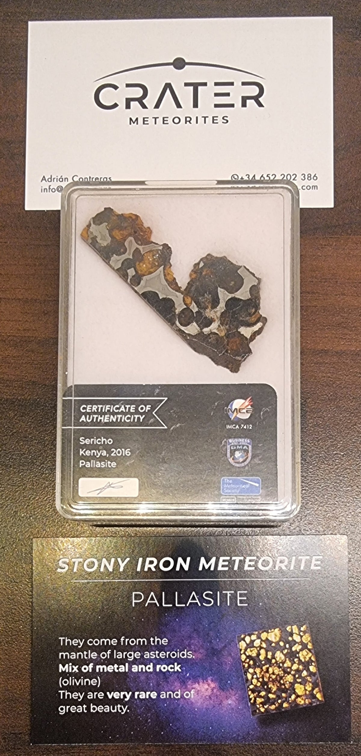 Sericho pallasitt – 10,6 g – bilde 2 av 2