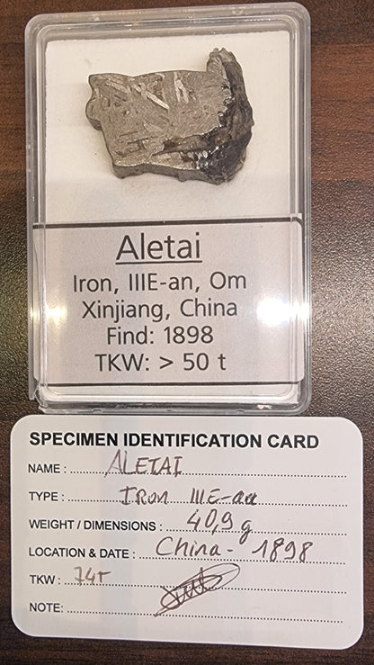Aletai jernmeteoritt – 40,9 g – Xinjiang, Kina