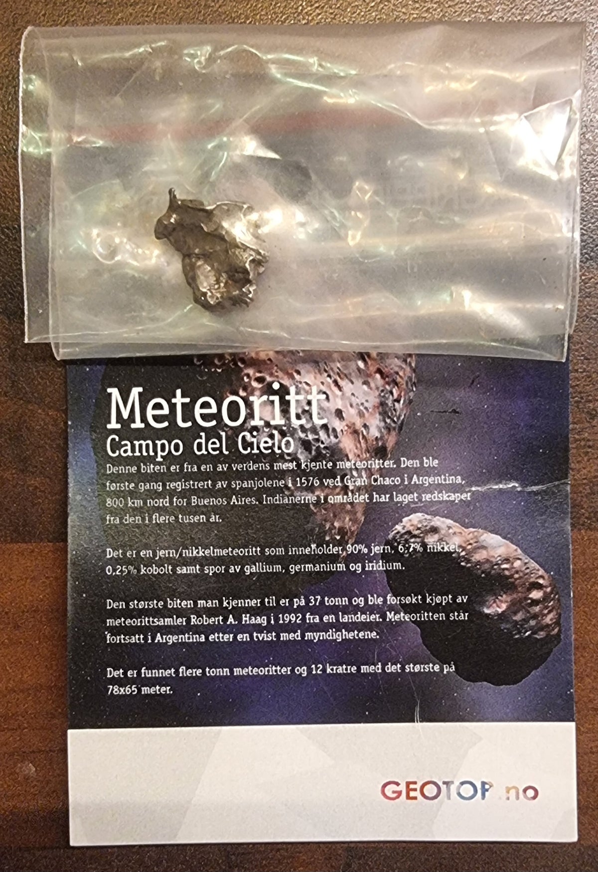Campo del Cielo – jernmeteoritt fra Argentina