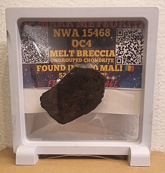 NWA 15468 – Sjeldent OC4 Melt Breccia – 52,36 g