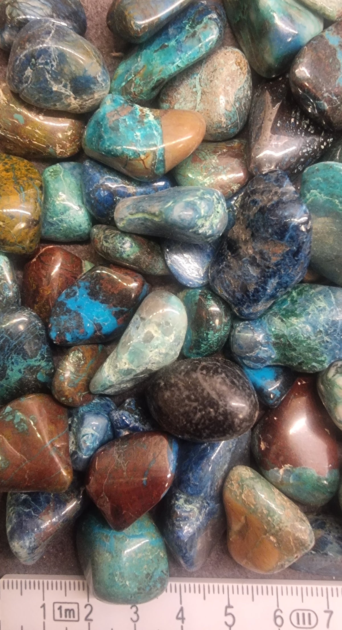 Chrysocolla – Namibia – tromlet stein