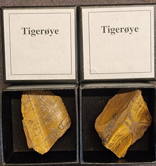 Tigerøye – rå stein i gaveeske