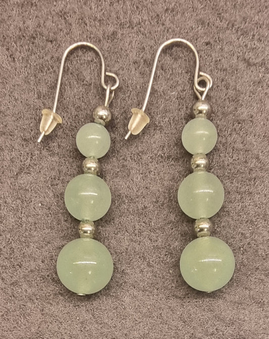 Grønn aventurin – øredobber