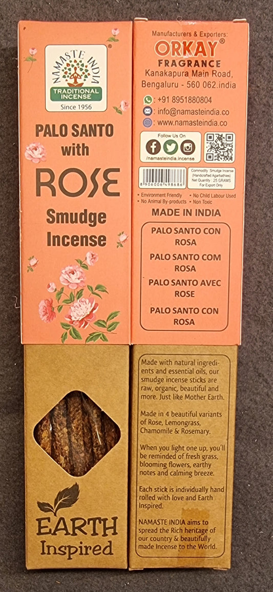 Palo Santo med Rose – Smudge Incense
