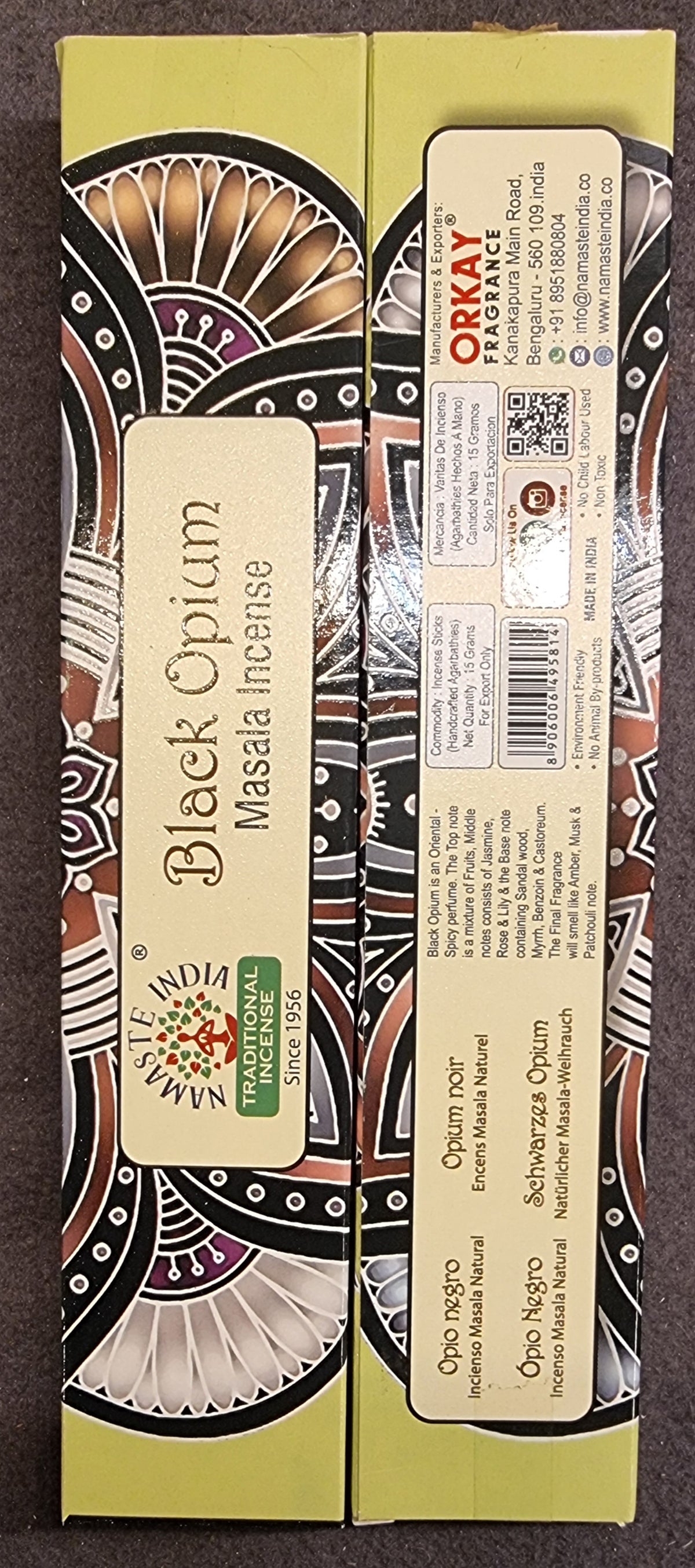 Black Opium – Natural Masala Incense