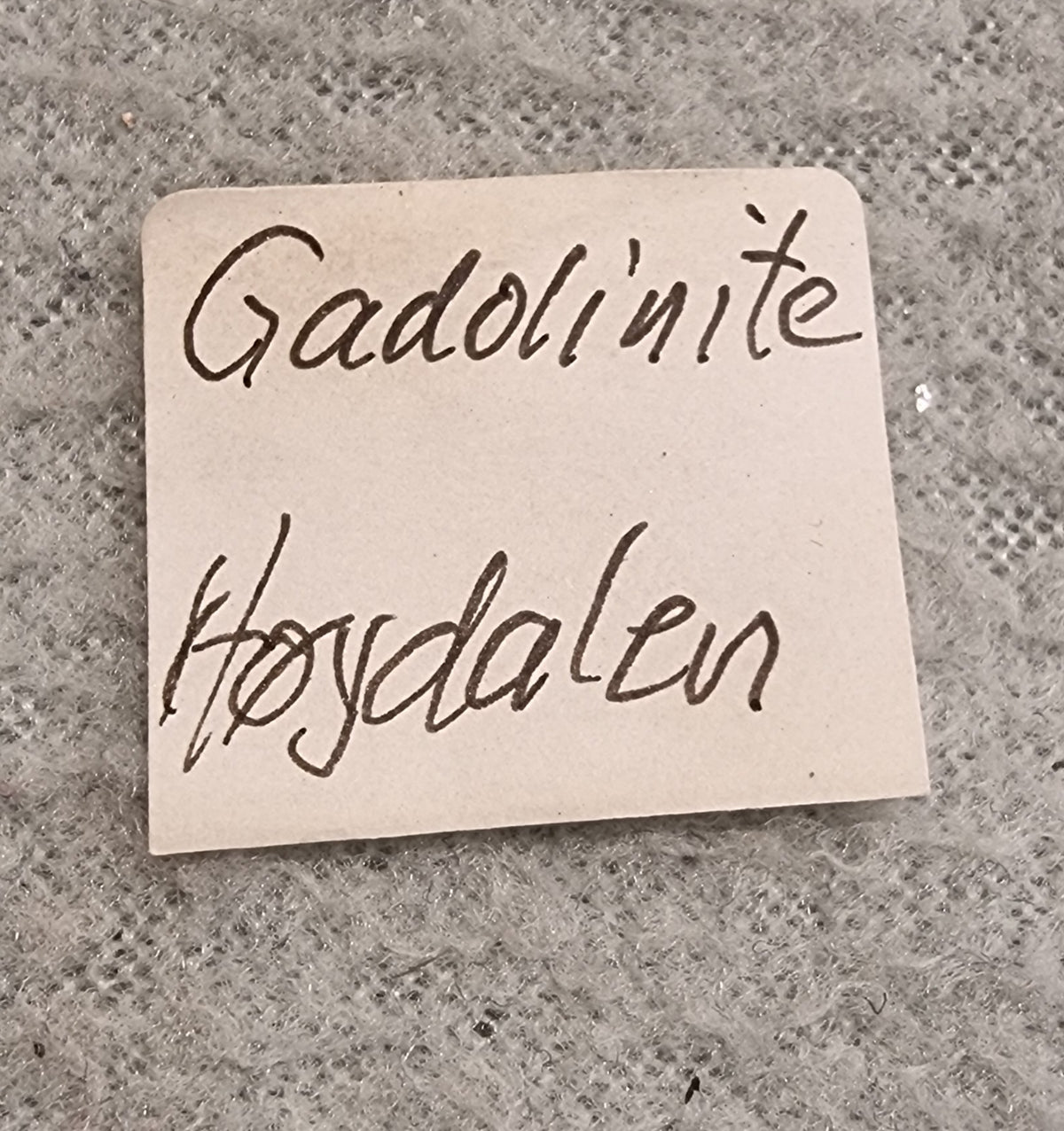 Gadolinit – Høydalen, Norge