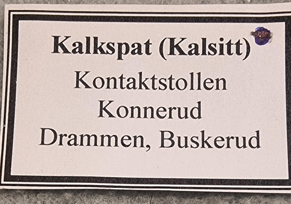 🪨 Kalkspat (kalsitt) – Kontaktstollen, Konnerud