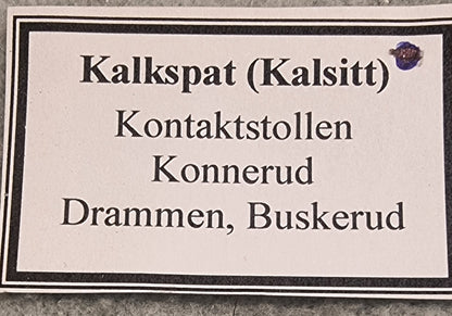 🪨 Kalkspat (kalsitt) – Kontaktstollen, Konnerud