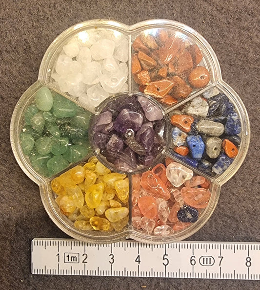 Steinchips i blomsterboks – assortert