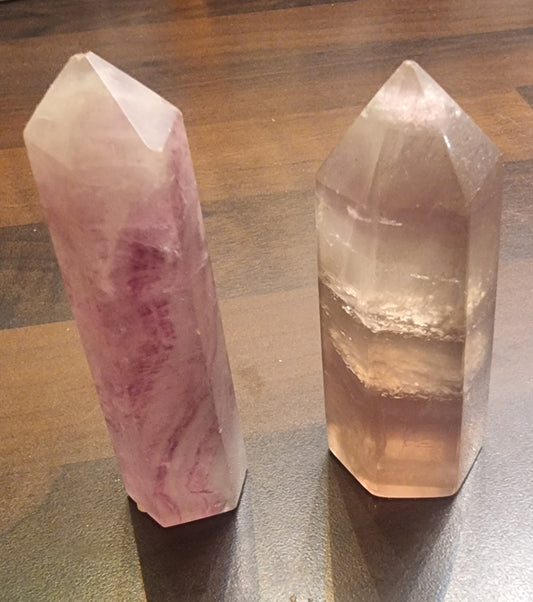Fluoritt tårn – ca. 8–9 cm