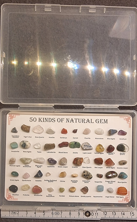 Gems from all over the world – samleboks med polerte steiner