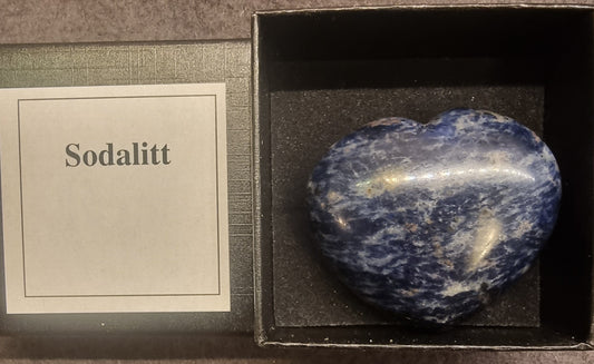 Sodalitt hjerte i gaveeske