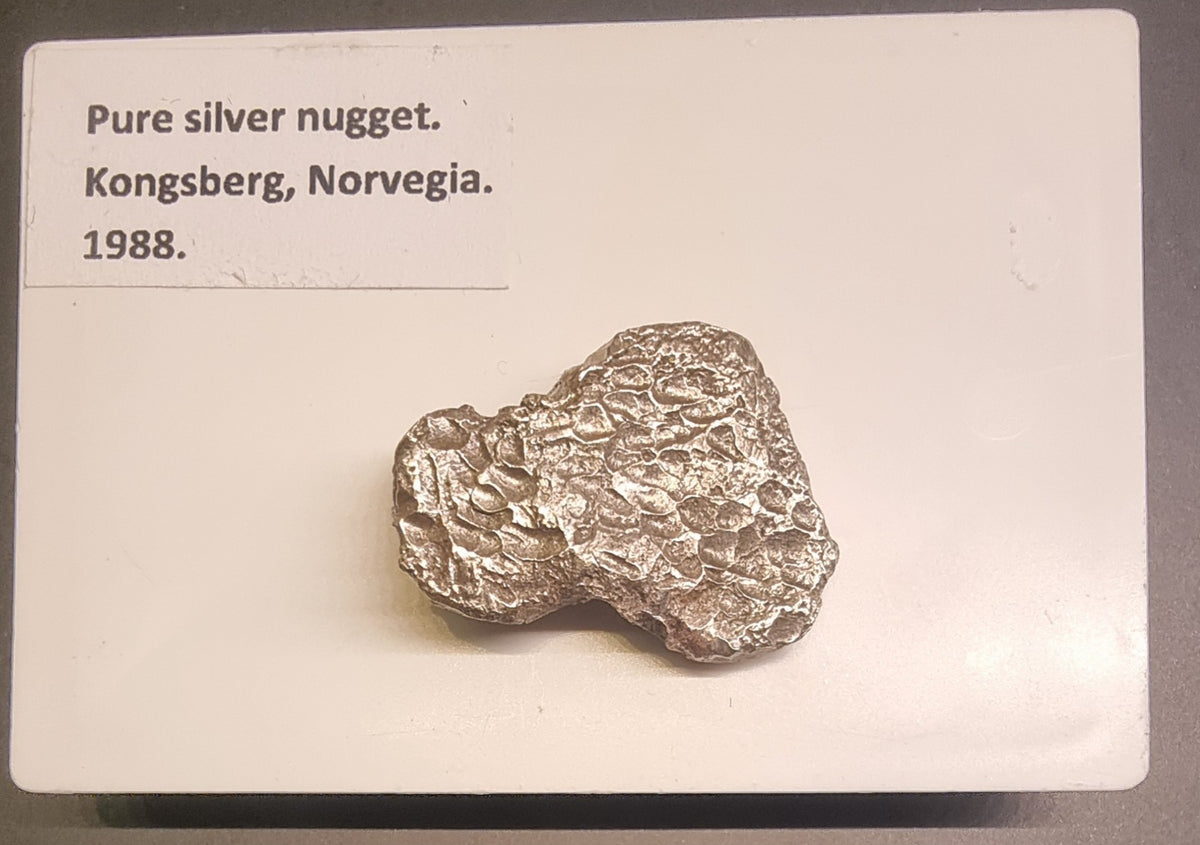 Gedigent sølv fra Kongsberg – naturlig sølvnugget – 11,9 g