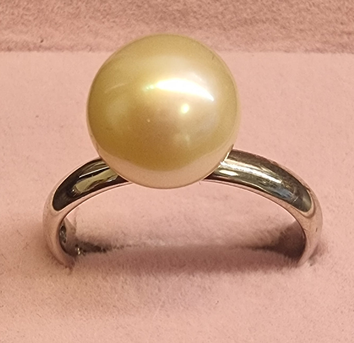 Australsk South Sea-perlering – 9,72 mm – 925 sterling sølv