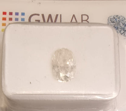 Naturlig oval diamant – 0,88 ct – H / I1