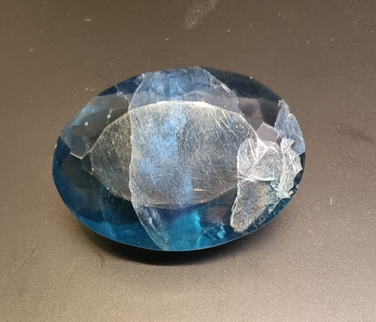 Naturlig blågrønn fluoritt – 40,71 ct – IGI