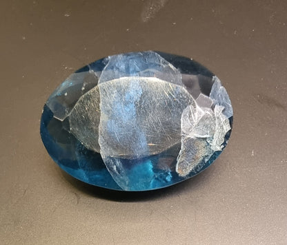 Naturlig blågrønn fluoritt – 40,71 ct – IGI