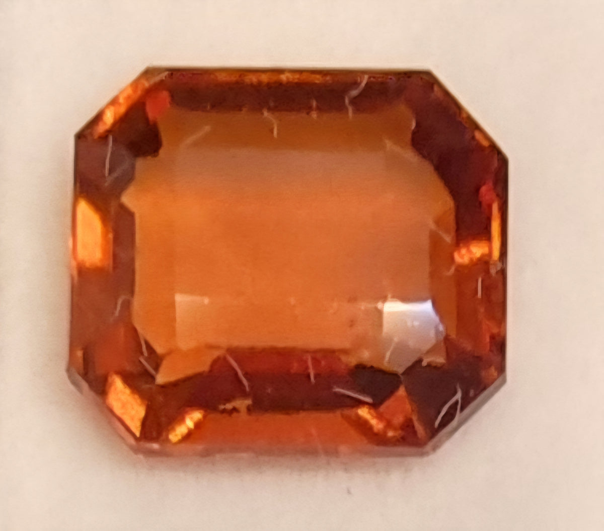 Naturlig hessonittgranat – 3,52 ct – Vivid Orange – ALGT-sertifisert
