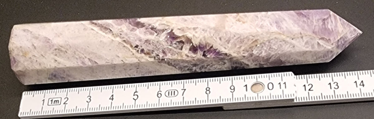 Ametysttårn – ca. 13 cm – naturlig kvarts