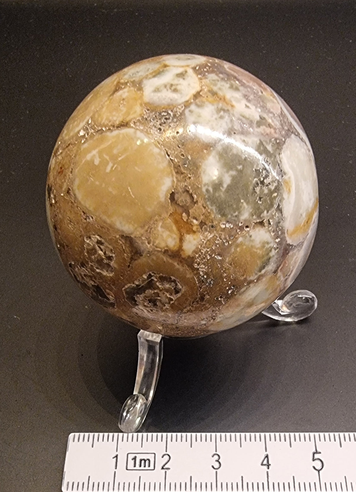 Cobra Jasper / mønstret jaspis – polert kule