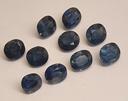 NATURLIG BLÅ SAFIR – OVALSLIPT – CA. 4,5 MM