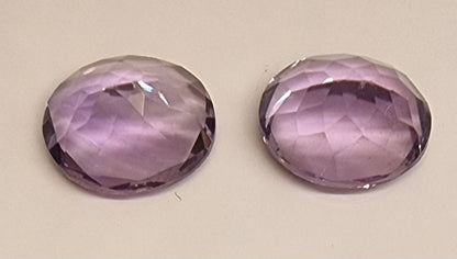 Naturlig ametyst – oval ca. 10 × 8 mm