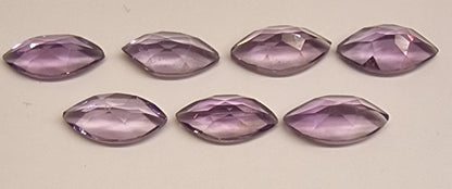 Naturlig ametyst – marquise ca. 10 × 5 mm