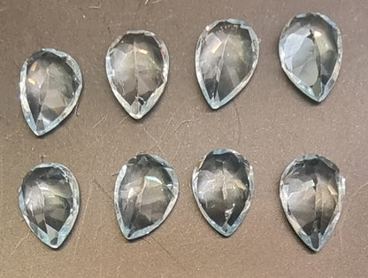 Blå topas – Sky Blue – pæreslipt – ca. 7 × 5 mm