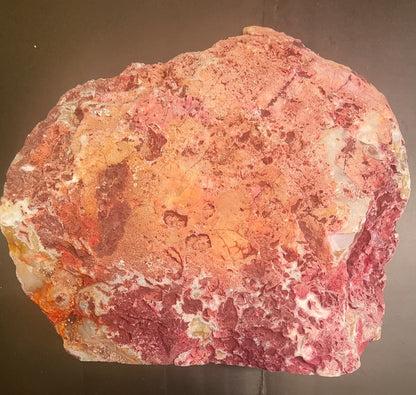 Stor rosa agat med kvarts – 3,33 kg