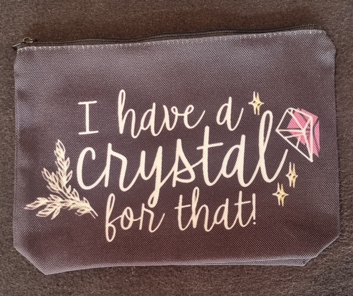 TOALETTVESKE MED KRYSTALLMOTIV – «I HAVE A CRYSTAL FOR THAT!»