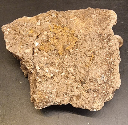 KVARTS MED MØRKE MINERALINNESLUTNINGER PÅ GLIMMERRIK MATRISE – 182 G