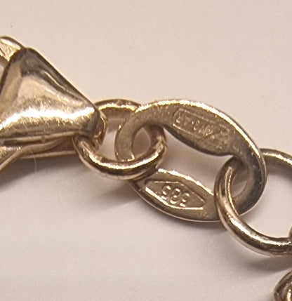 DIAMANTANHENG MED KJEDE – 1,67 CT NATURLIG DIAMANT – 14 KT GULL