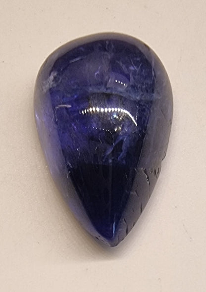 TANZANITT – PÆREFORMET CABOCHON – 5,00 CT – bilde 3 av 4